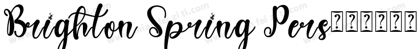 Brighton Spring Pers字体转换